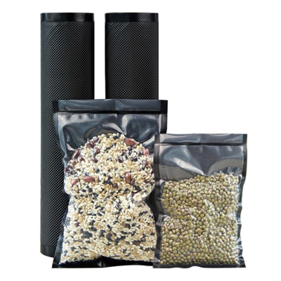Il nero pretagliato di Rolls della confezione sotto vuoto del commestibile/chiaro stoccaggio Rolls della chiusura sottovuoto di Ziplock