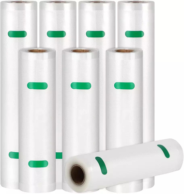 Rotolo impresso trasparente su ordinazione della borsa del sigillatore di vuoto di imballaggio di plastica del risparmiatore dell'alimento