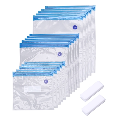 China Vacuum Plastic Sous Vide Bag BPA Free Double Layer Zippers