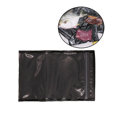 La chiusura lampo nera Vcuum dell'alimento fresco dello SGS insacca i sacchetti di vuoto di imballaggio per alimenti di 5mm