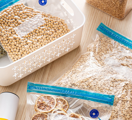 China Vacuum Plastic Sous Vide Bag BPA Free Double Layer Zippers