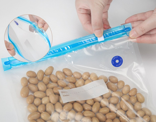 Sigillatore sottovuoto per alimenti Ziplock Sous Vide, riutilizzabile, sicuro per congelatore, senza BPA