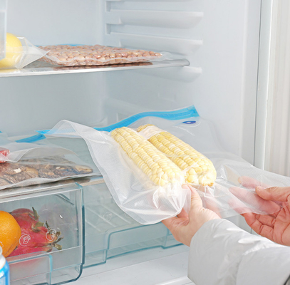 Sacchetti ermetici sottovuoto per alimenti con cerniera trasparente Sous Vide Valvola dell'aria unidirezionale