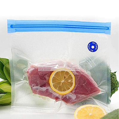 Sous Vide insacca la chiusura lampo riutilizzabile di vuoto insacca le borse di stoccaggio dell'alimento con le clip di sigillamento