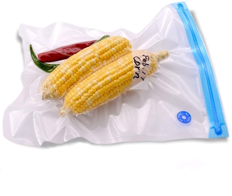 Borsa sigillata riutilizzabile di Sous Vide di vuoto dell'alimento della borsa del tubo a vuoto con la chiusura lampo