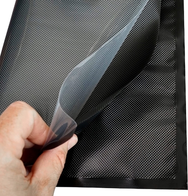 Borsa libera del polipropilene della plastica dell'alimento del sacchetto dello zip della saldatura a caldo di Clear Black BPA