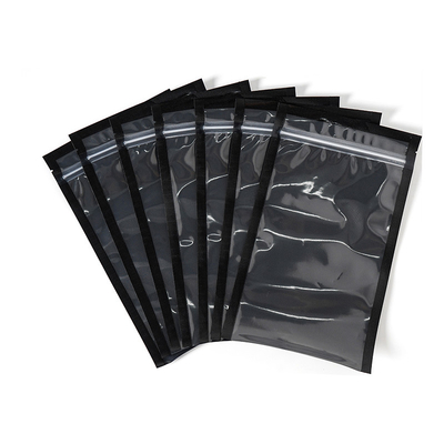 Sacchetti sottovuoto neri goffrati con cerniera PE SGS Kitchen Storage Meat