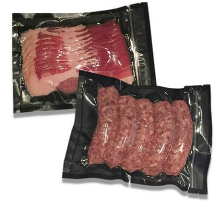 Chiusura sottovuoto chiara/nera di goffratura insacca l'immagazzinaggio di vegetali libero della carne di Bpa
