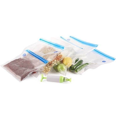 Sous Vide insacca il sigillatore che riutilizzabile libero di vuoto di BPA la chiusura lampo insacca per stoccaggio dell'alimento