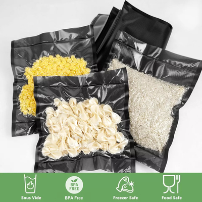Il nero pretagliato di Rolls della confezione sotto vuoto del commestibile/chiaro stoccaggio Rolls della chiusura sottovuoto di Ziplock