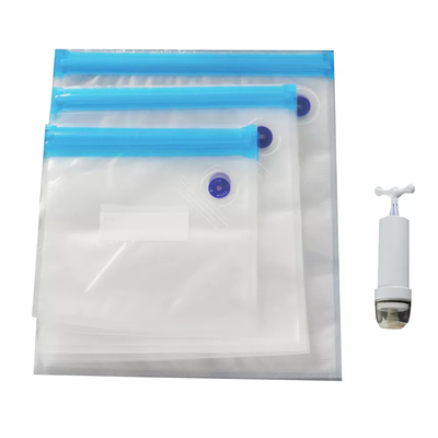 Sacchetti Sous Vide riutilizzabili per alimenti PE PA Sacchetti con cerniera per sigillatura sottovuoto CE Senza BPA