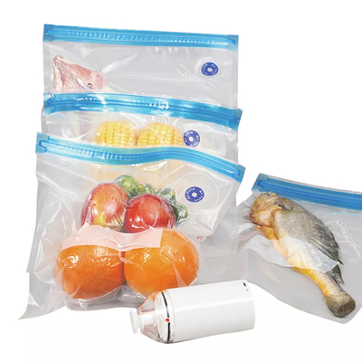 Sacchetti Sous Vide riutilizzabili per alimenti PE PA Sacchetti con cerniera per sigillatura sottovuoto CE Senza BPA