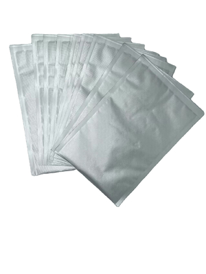 QS Sacchetti sottovuoto impermeabili in Mylar goffrato argento metallizzato richiudibile