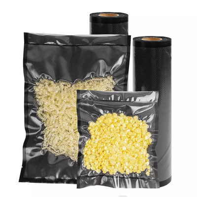Stoccaggio matto 6mm non tossici dell'imballaggio alimentare del rotolo di chiusura sottovuoto del nero del sacchetto di plastica
