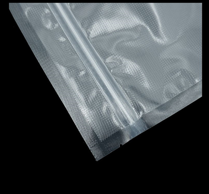 La chiusura lampo del sigillatore di vuoto dell'alimento insacca i poli sacchetti di nylon strutturati di vuoto