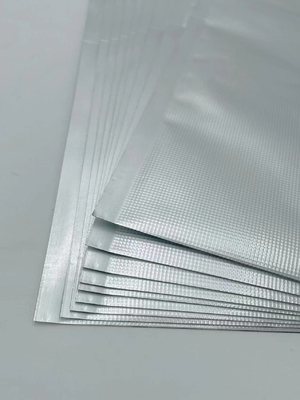 QS Sacchetti sottovuoto impermeabili in Mylar goffrato argento metallizzato richiudibile