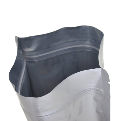 Sacchetti con chiusura lampo Mylar in lamina d'argento metallizzata termosaldabile Stand Up Pouch Conservazione degli alimenti