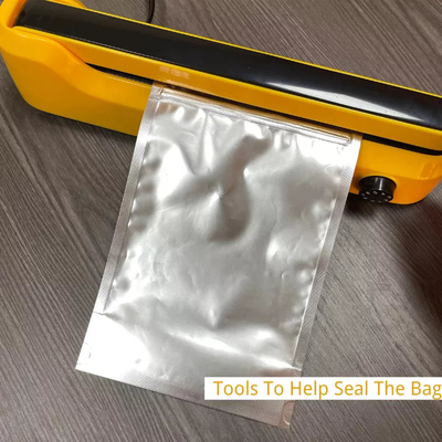 Sacchetti di alluminio termosaldanti Sacchetti riutilizzabili in Mylar con etichette adesive