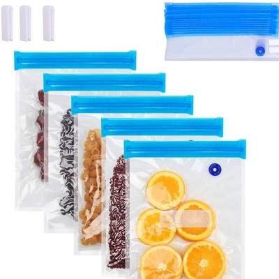 Sigillatore sottovuoto per alimenti Ziplock Sous Vide, riutilizzabile, sicuro per congelatore, senza BPA