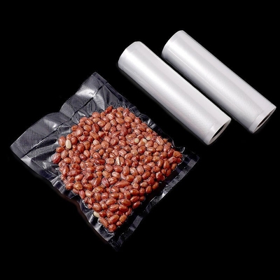 Sacchetti di nylon impressi di plastica di vuoto di stoccaggio dell'alimento di Rolls della borsa della chiusura sottovuoto del CE poli