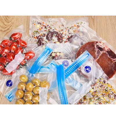 Borse dell'alimento della chiusura lampo di strati di doppio del sacchetto di plastica del sigillatore di vuoto della valvola di modo di Sous Vide uno